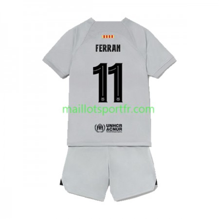 Maillot de Foot FC Barcelone Ferran Torres 11 Enfant Troisieme 2022/23